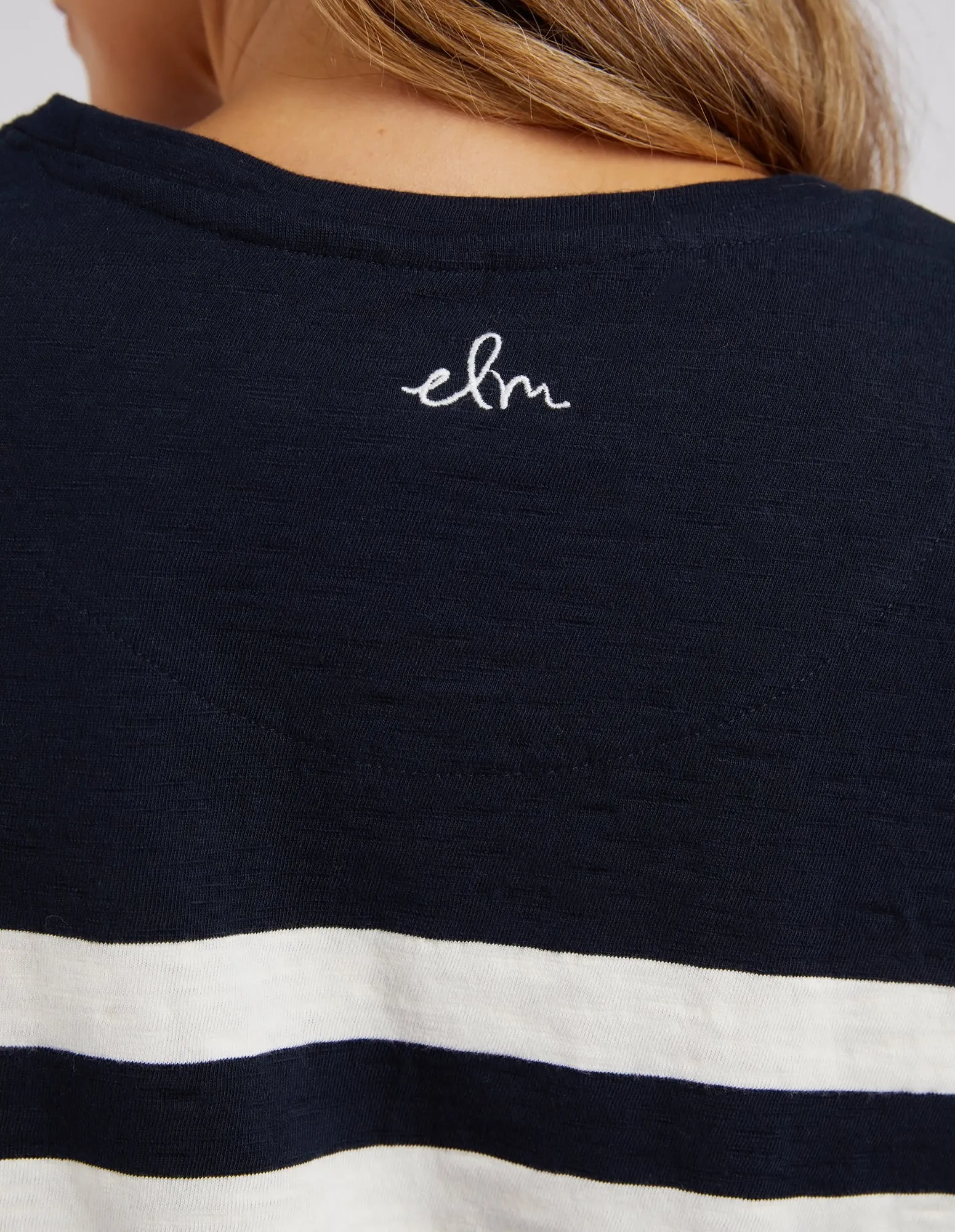 Allegra Long Sleeve Navy & Vintage White