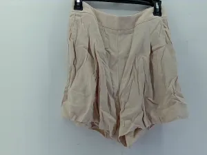 Automet Beige Pleated Casual Shorts Medium Size