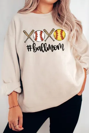 #Ball Mom Heavy-weight Crew Sweatshirt