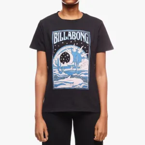 Billabong Womens Midnight Ravers Short Sleeve Tee Black