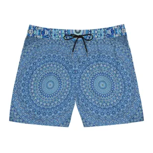 Blue Mandala - Inovax Men's Mid-Length Swim Shorts