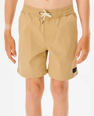 Boys Epic Volley Shorts in Khaki