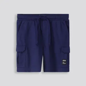 Boys Trackie Shorts _ 153369 _ Navy