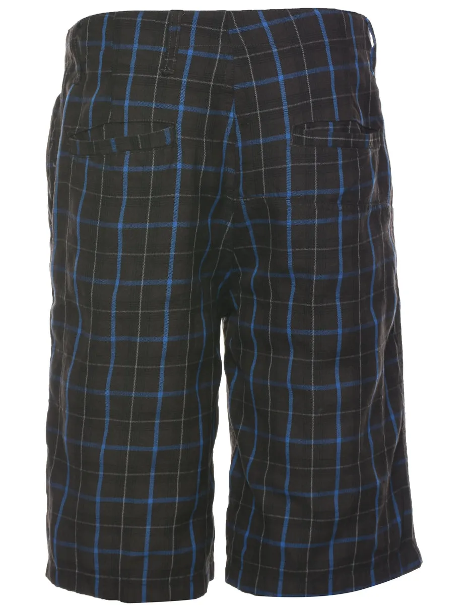 Checked Dark Grey Shorts - W32 L11