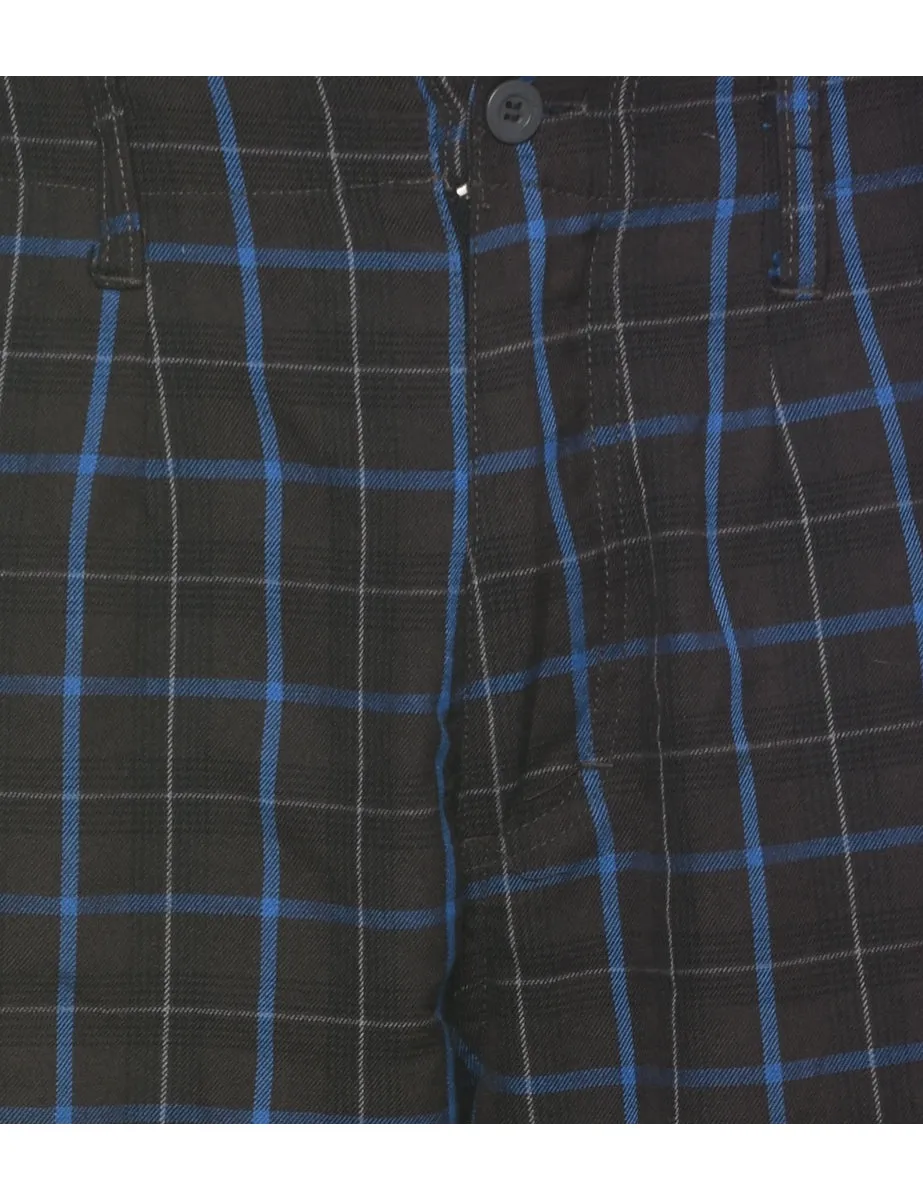 Checked Dark Grey Shorts - W32 L11