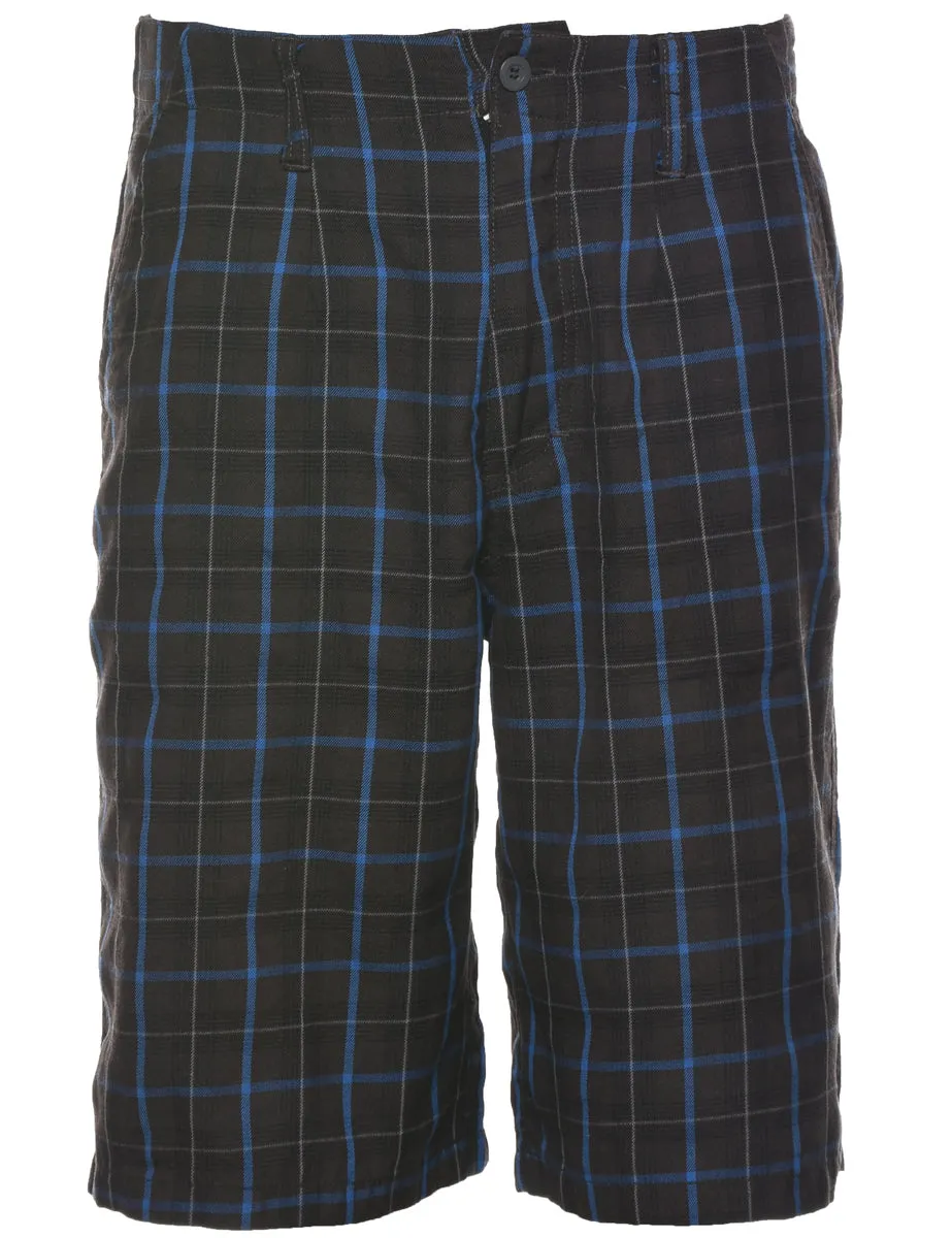 Checked Dark Grey Shorts - W32 L11