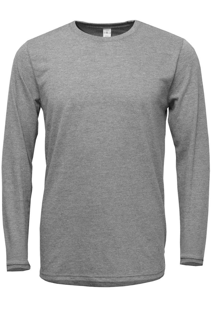 Cowbell Truck Christmas Adult Soft-Tek Blend Long Sleeve Tee