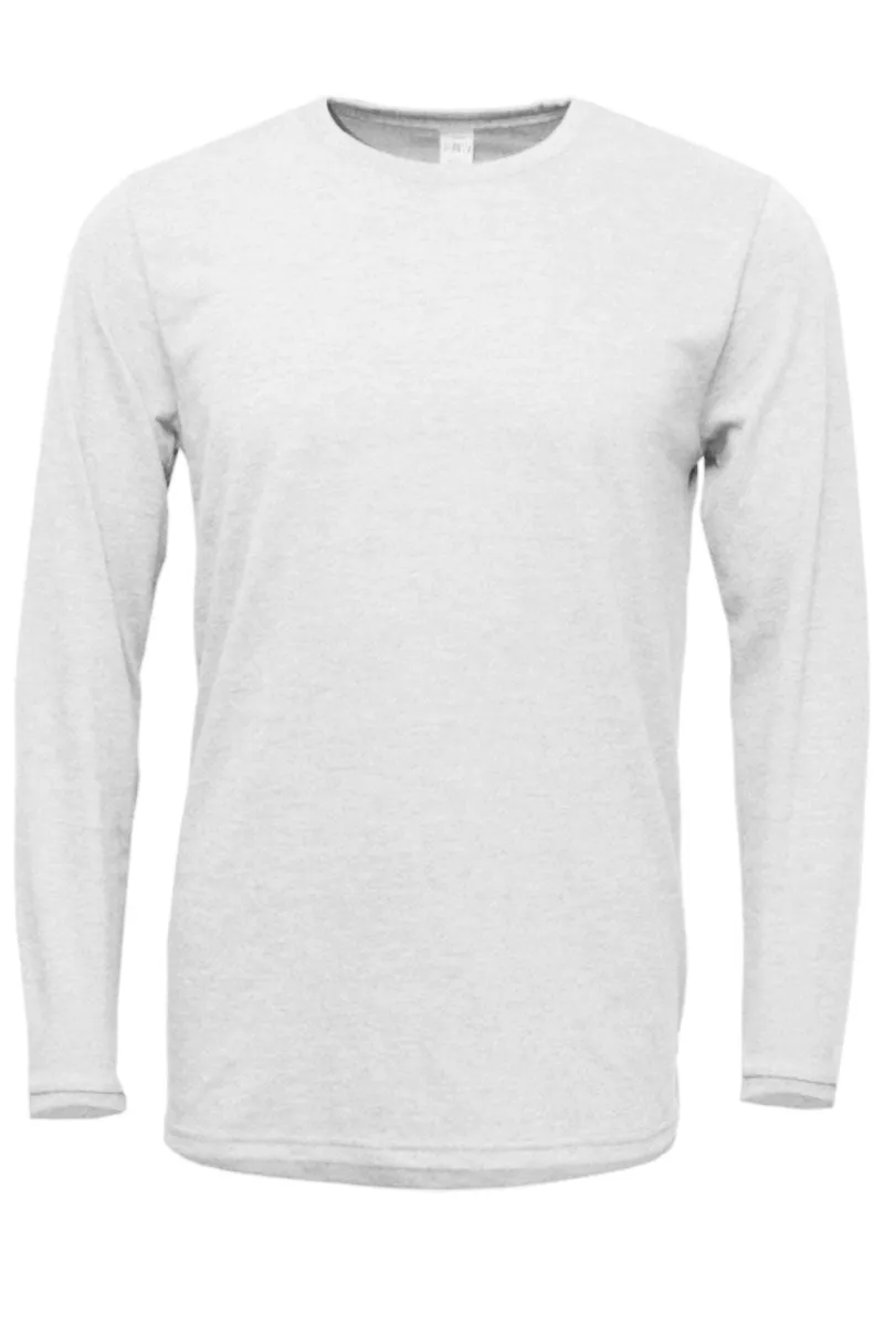 Cowbell Truck Christmas Adult Soft-Tek Blend Long Sleeve Tee