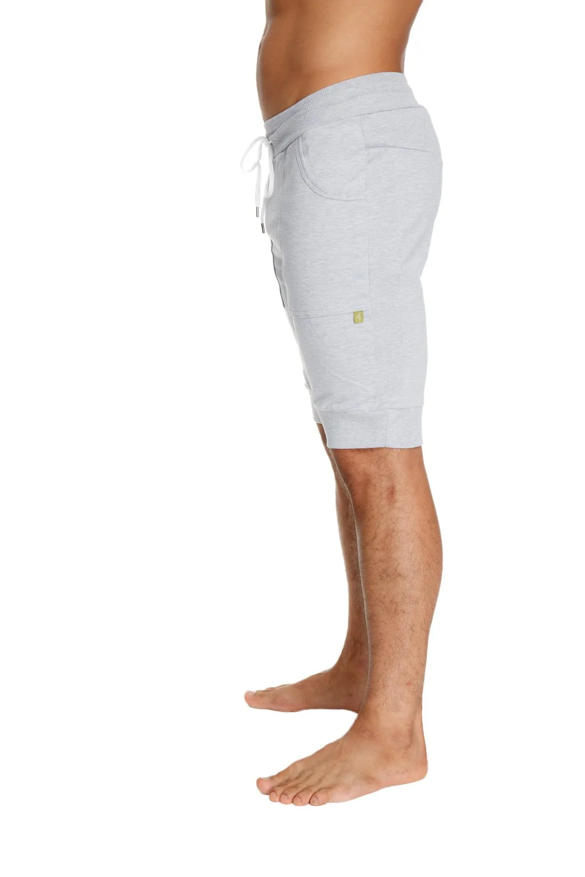 Cuffed Yoga Short (Heather Grey)