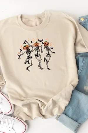 Dancing Pumpkins Heavy-weight Crew Sweatshirt