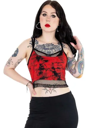 Danica [Black/Red] Tie Dye | TOP