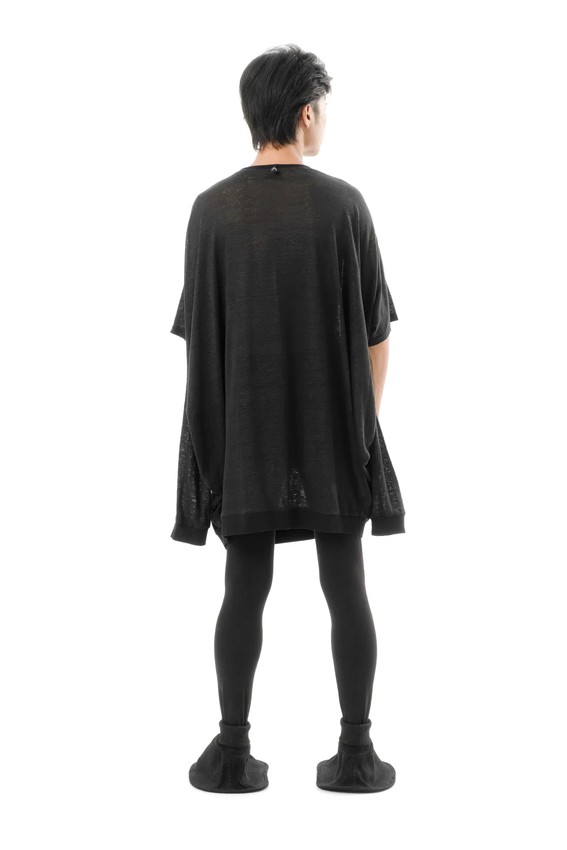 DIAPHANUM BLACK FOUR SLEEVE TRANSFORMER TOP