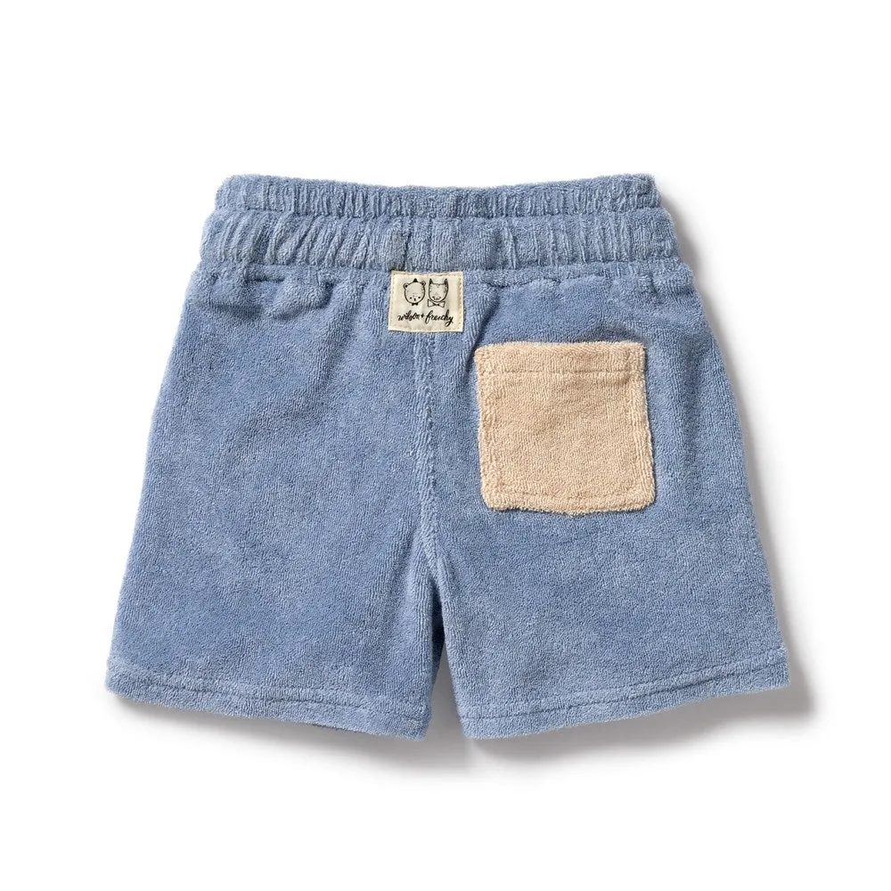 Dusty Blue Organic Terry Short