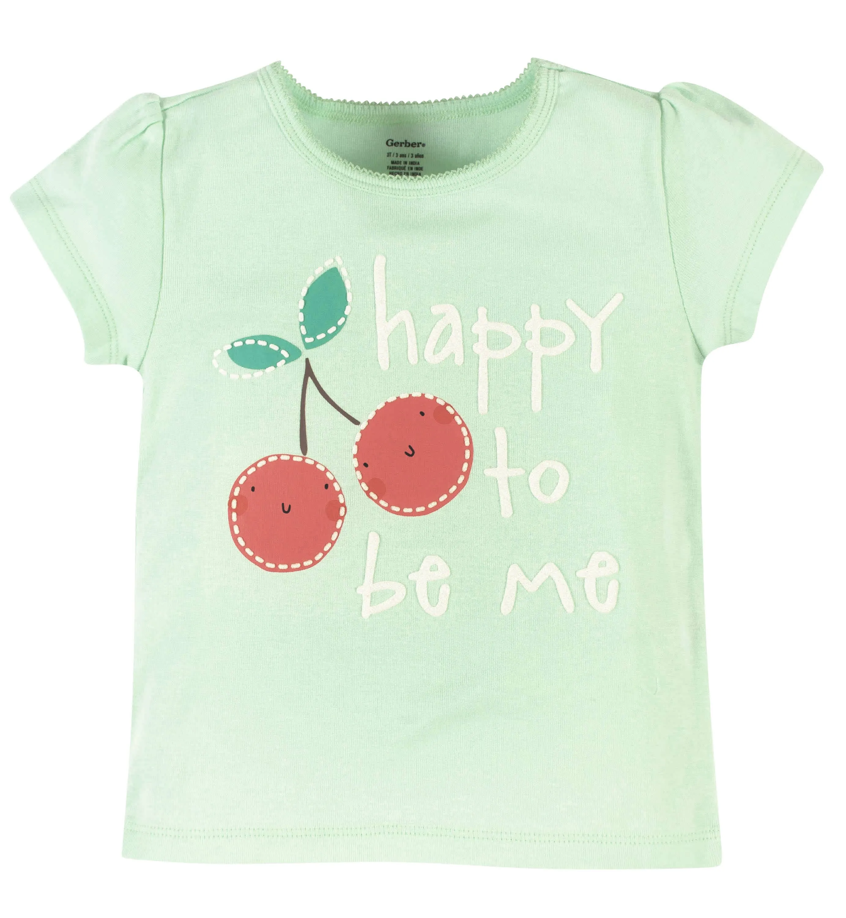 Girls 4-Piece Cherry Kisses Tees, Skort, & Pants Set