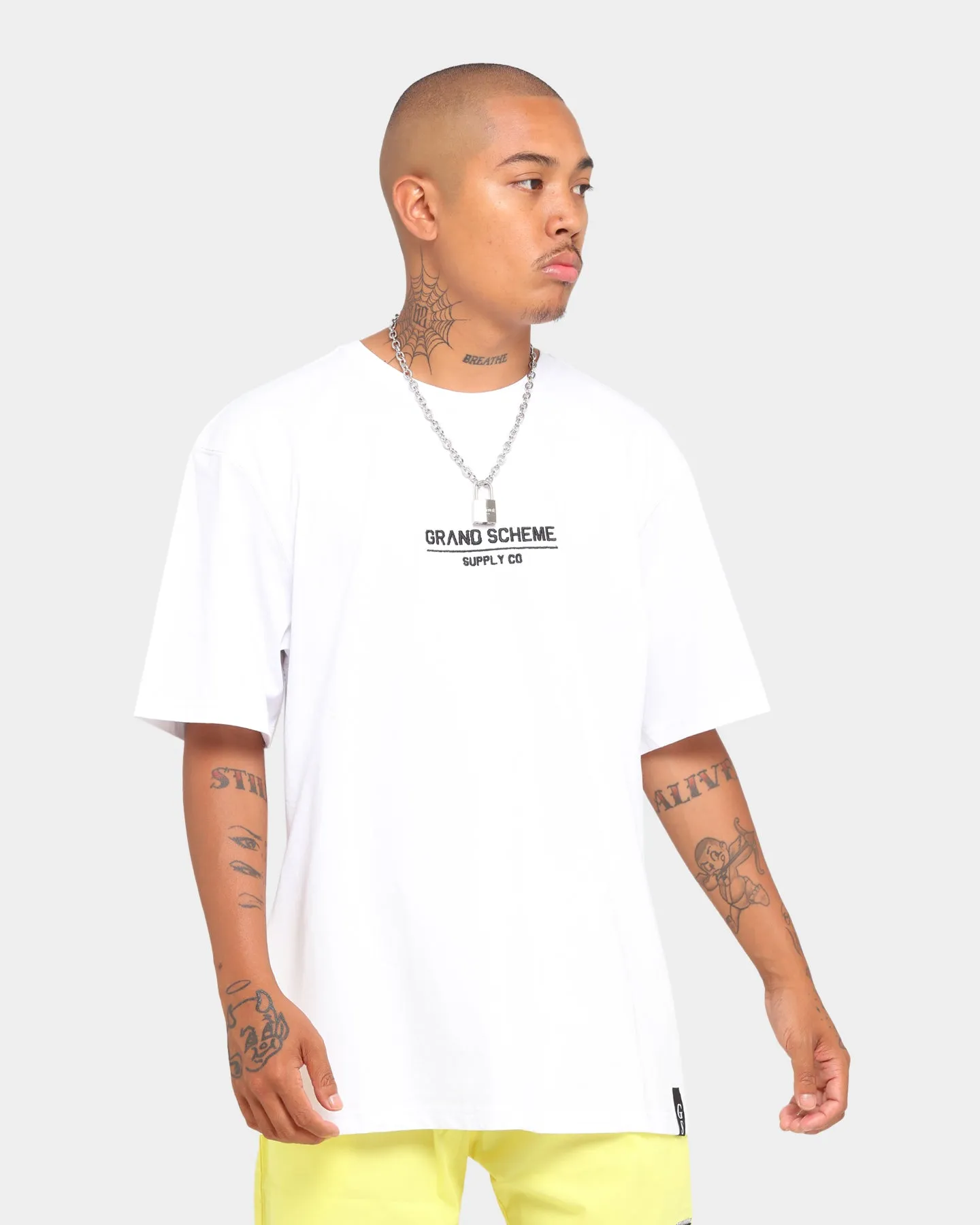 Grand Scheme Supply Co Short Sleeve T-Shirt White