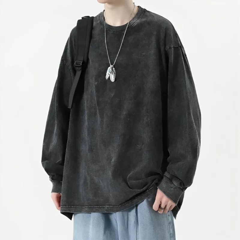 Grunge Oversized Distressed Basic Tee