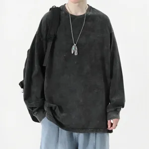 Grunge Oversized Distressed Basic Tee