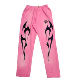 Hellstar Studios Pink Flame Sweatpants