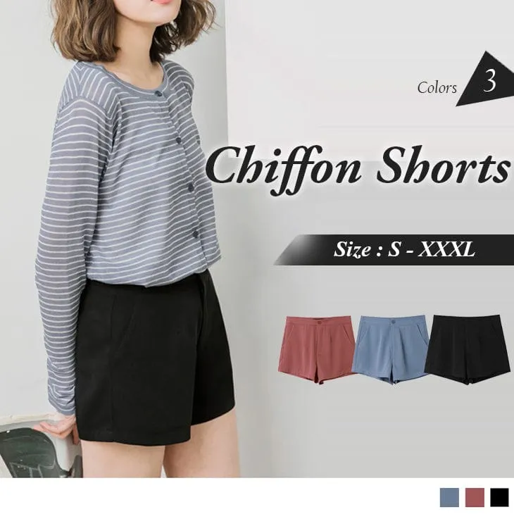 HIGH QUALITY CHIFFON SHORTS