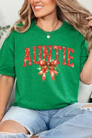 Holly Jolly Auntie Short Sleeve Relaxed Fit T-Shirt