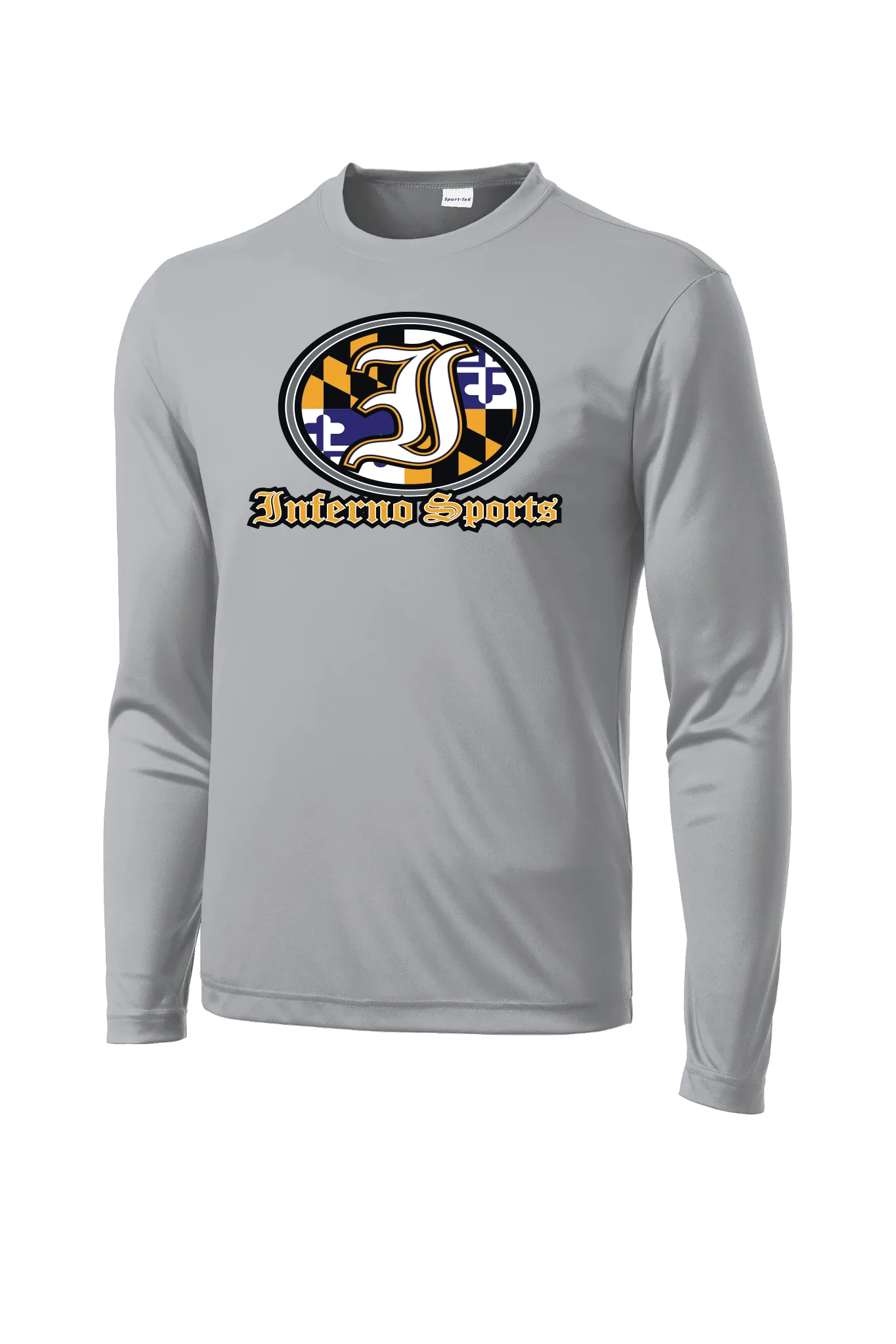 Inferno Sports MD Raven Flag Long Sleeve Grey