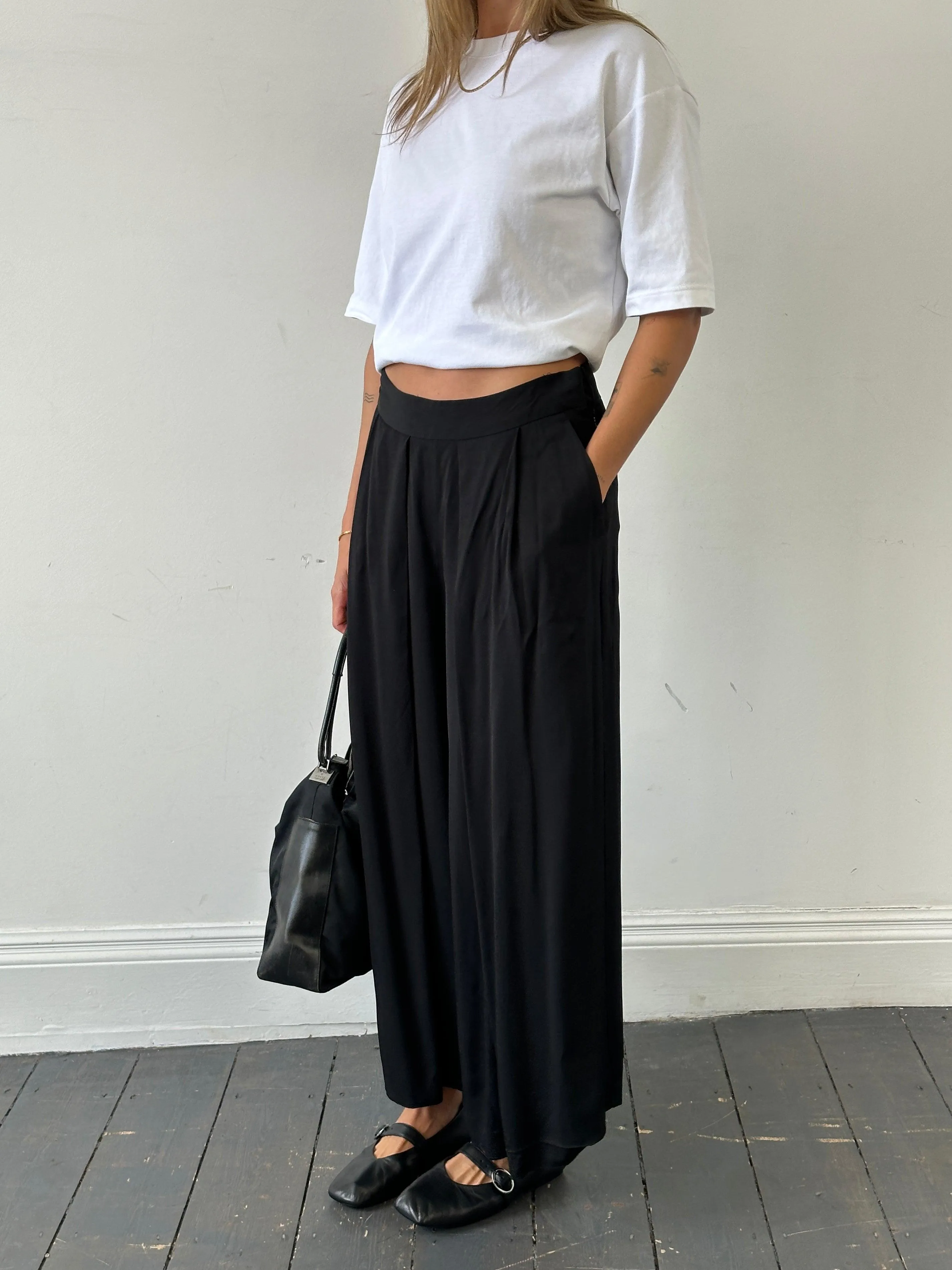 Jigsaw Wide Leg Pleated Culottes - W28