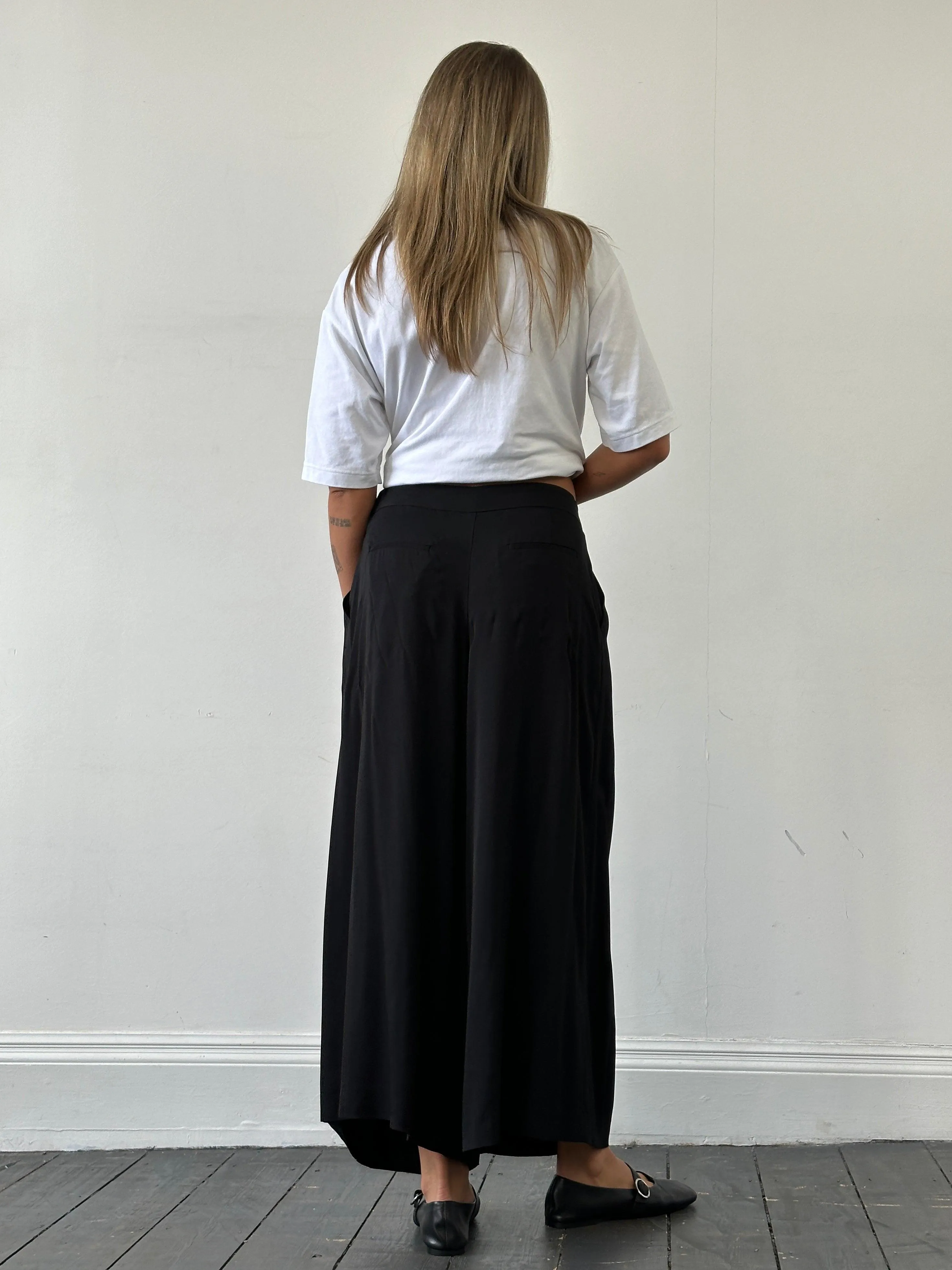 Jigsaw Wide Leg Pleated Culottes - W28