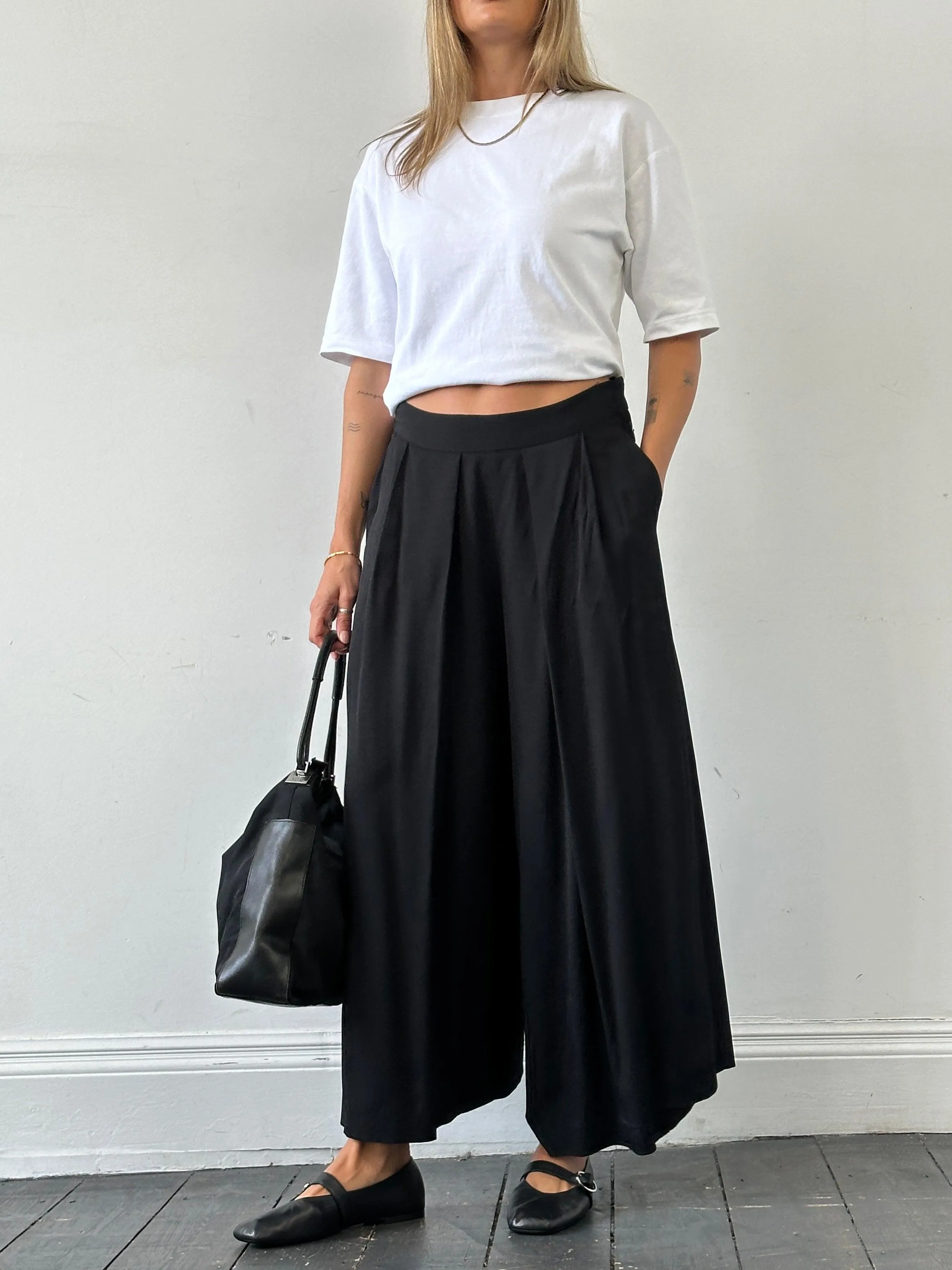 Jigsaw Wide Leg Pleated Culottes - W28