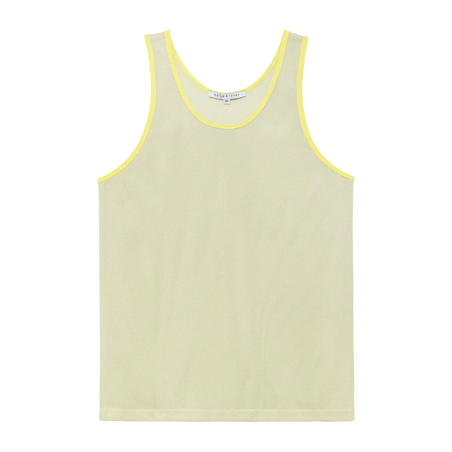 Lemon Meringue Steadfast Mesh Tank Top