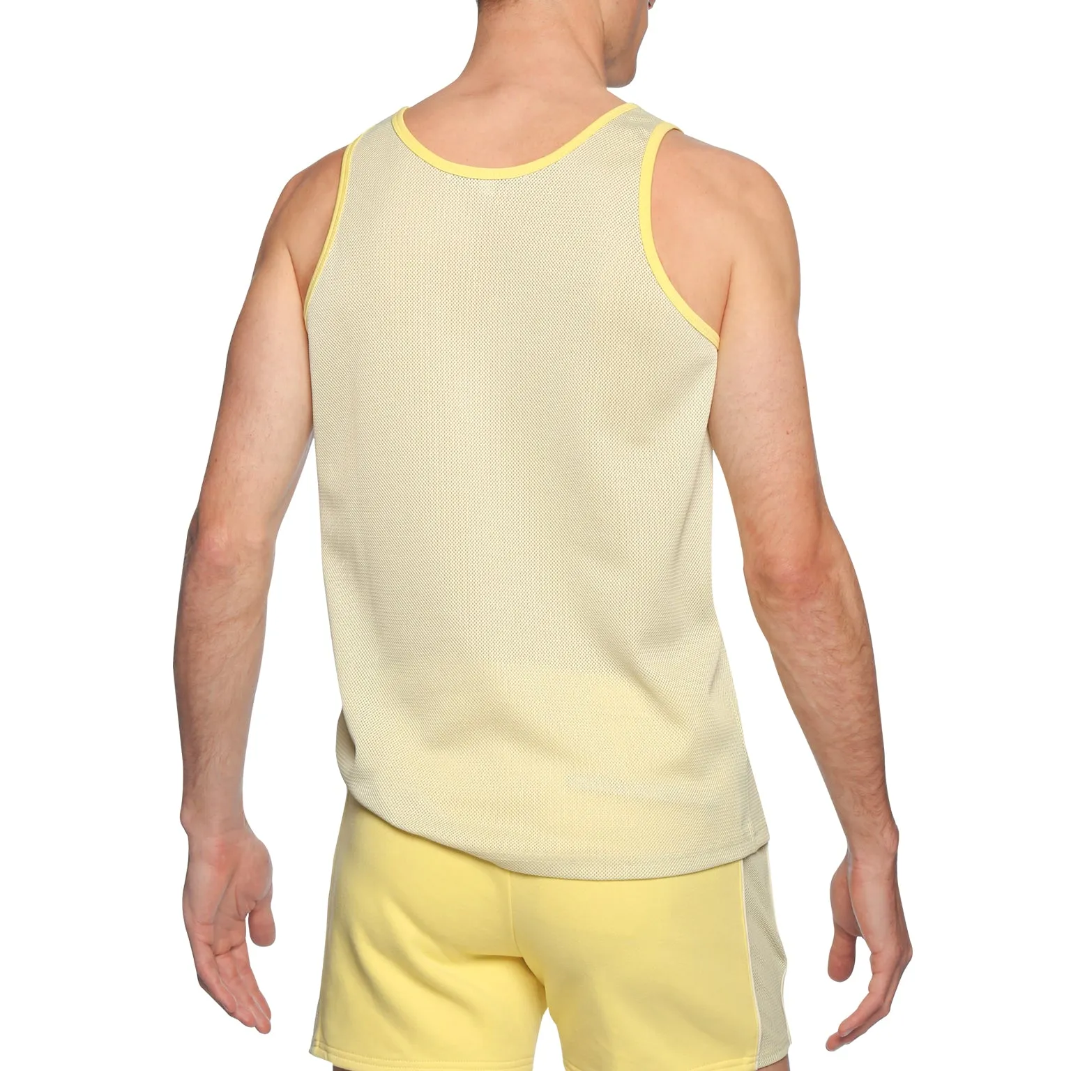 Lemon Meringue Steadfast Mesh Tank Top