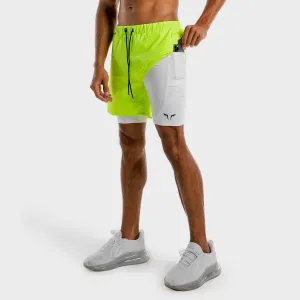 Limitless 2-in-1 Shorts - Neon And White