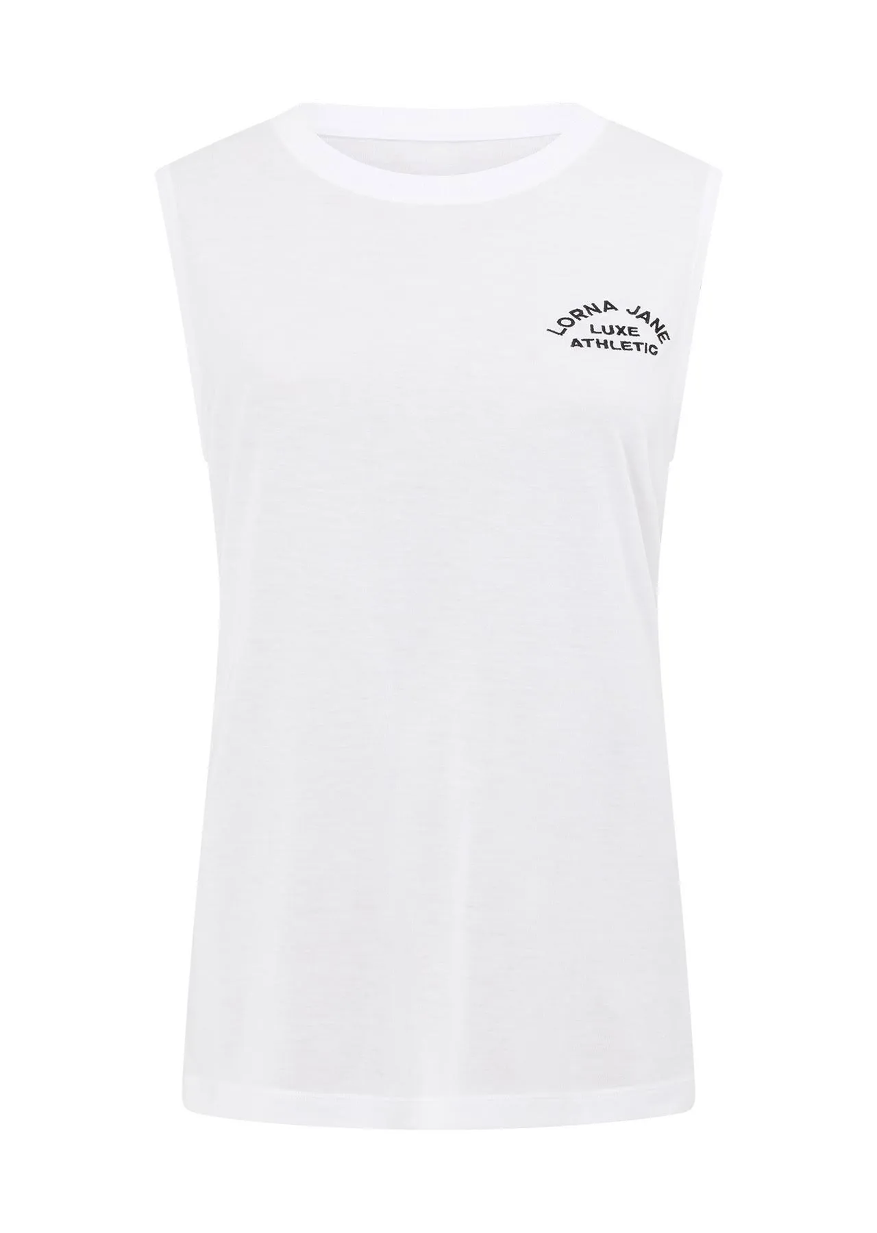 Lotus Muscle Tank White