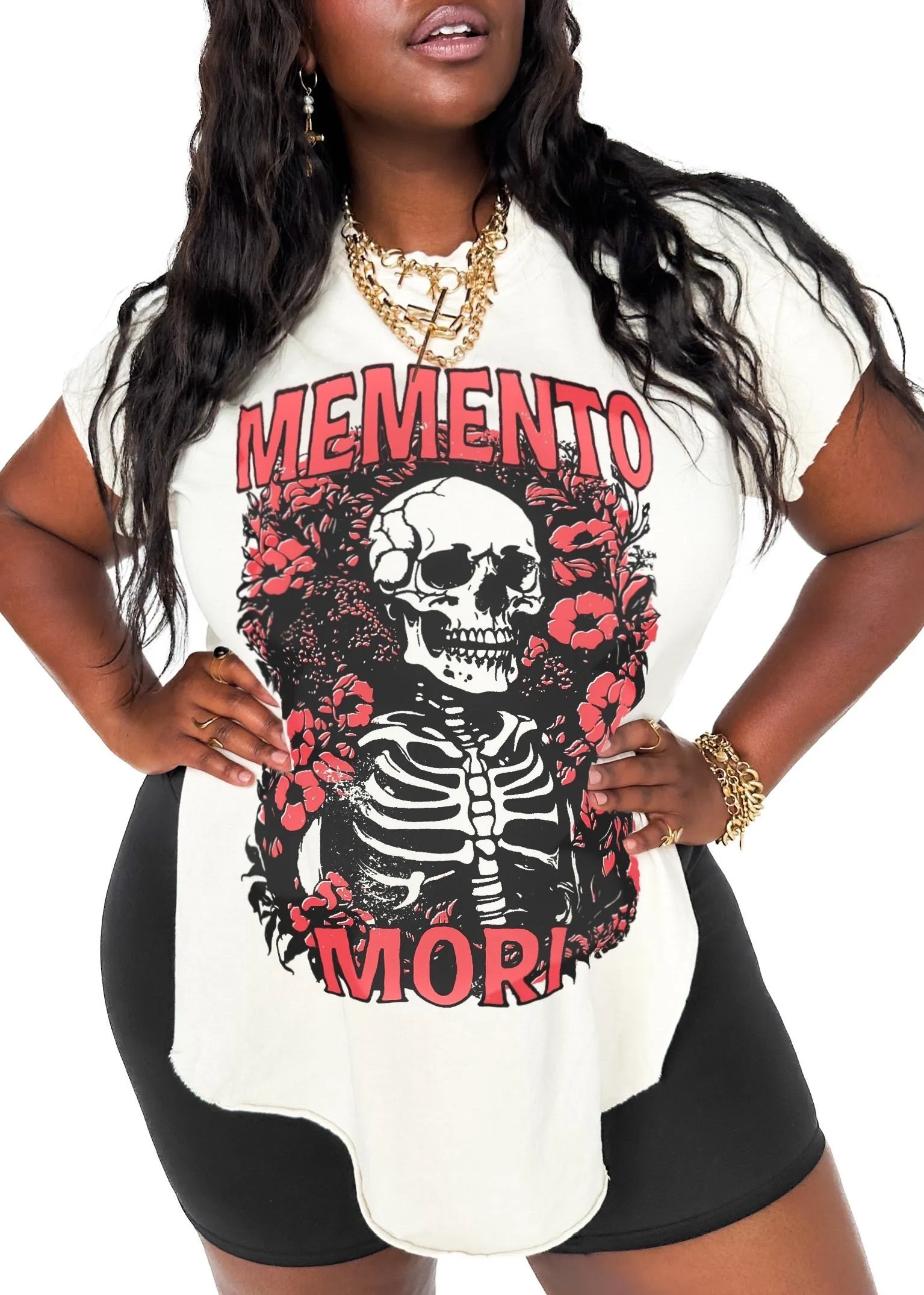 MEMENTO MORI SIDE SLIT TEE