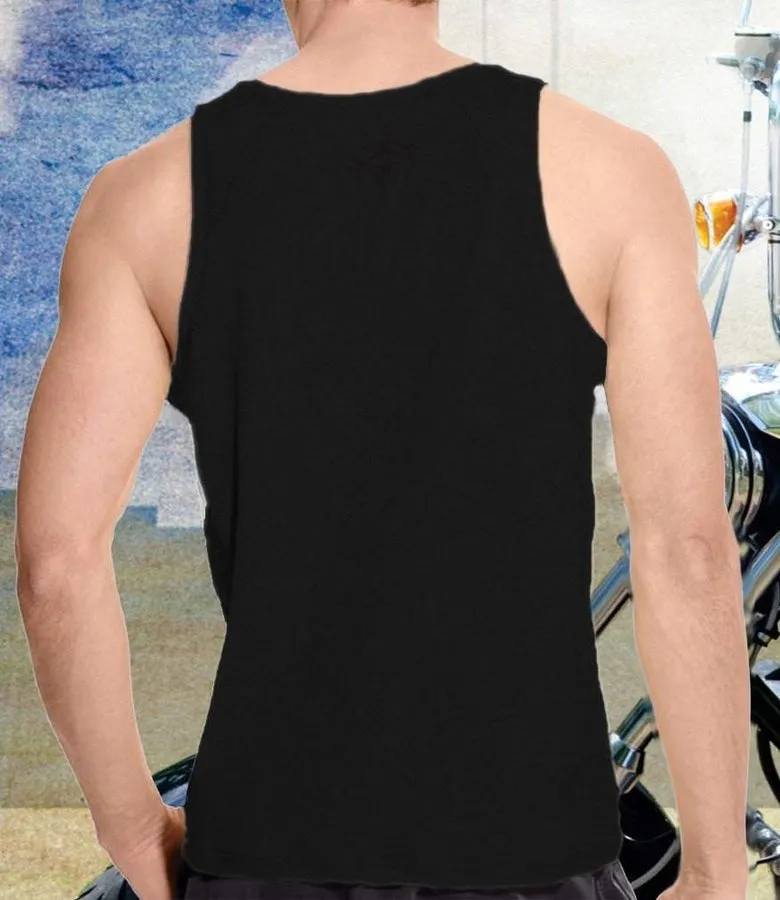 Mens Black Winged Rider Tank