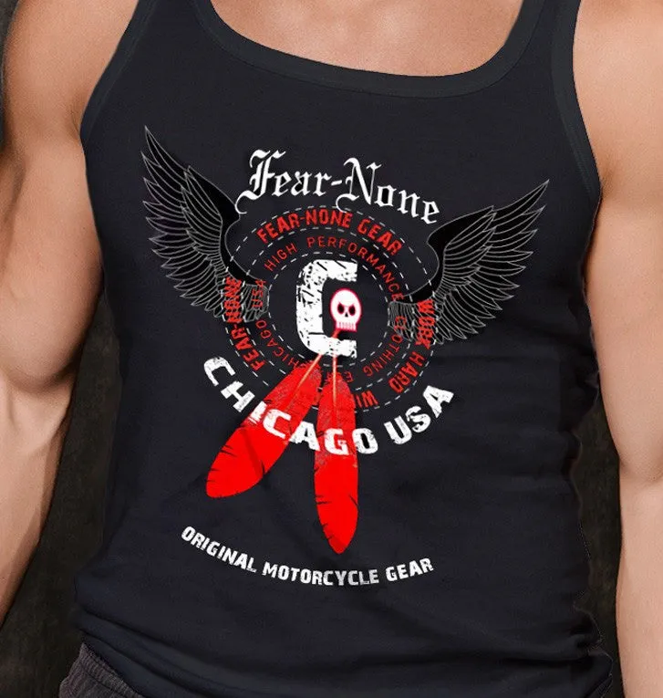 Mens Black Winged Rider Tank