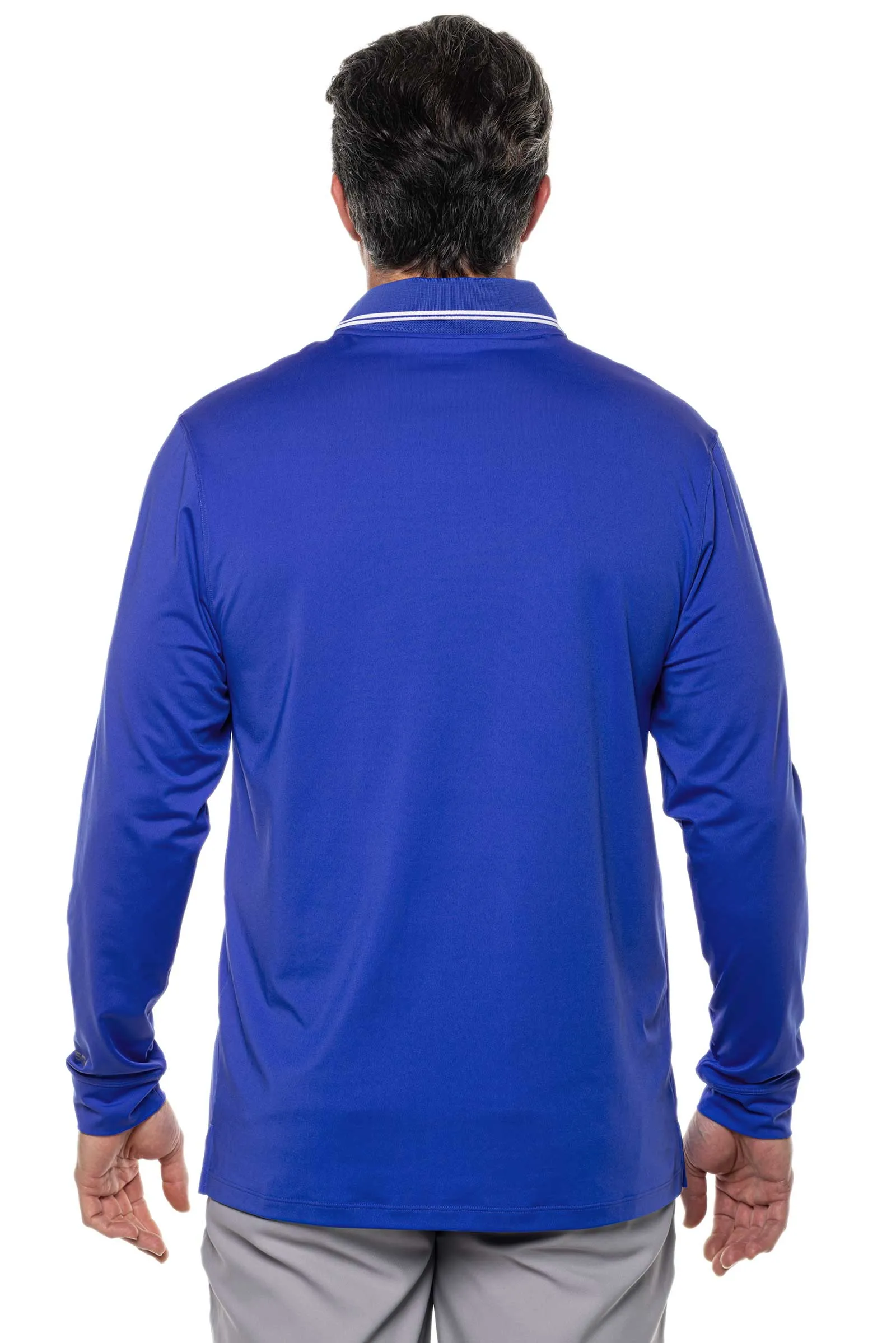 Men's Erodym Long Sleeve Golf Polo | Baja Blue