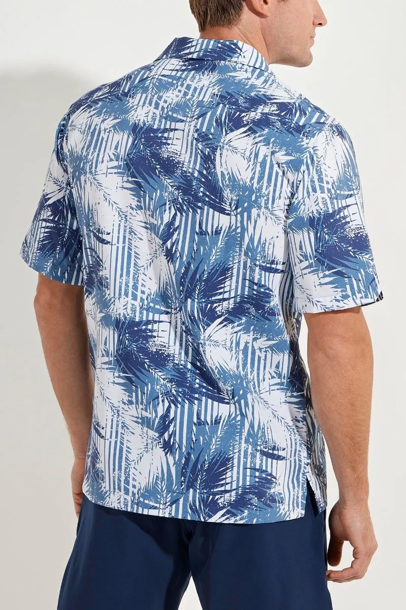 Men's Safari Camp Shirt  |  Bora Blue Coastal Stripe