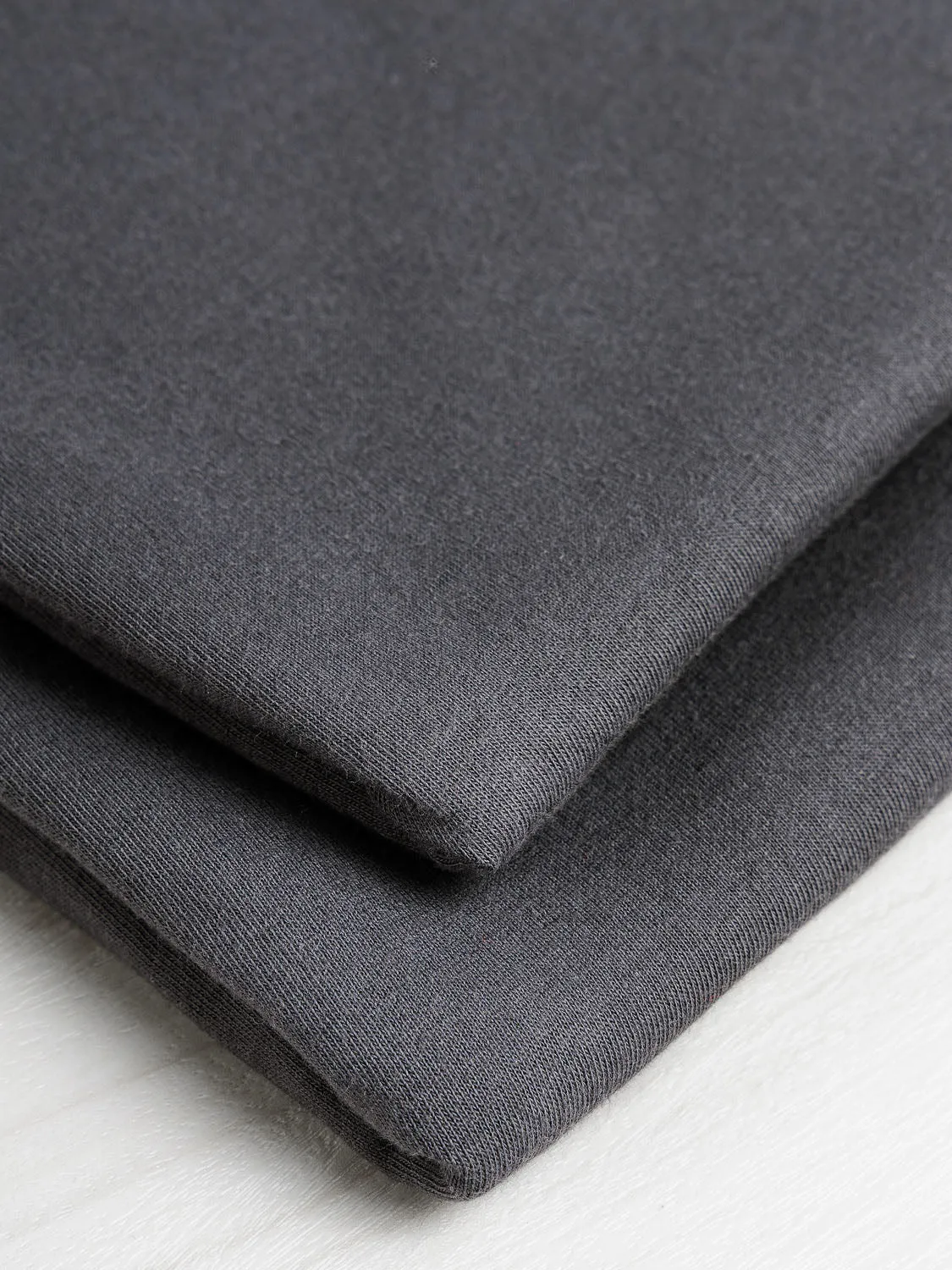 Organic Cotton Jersey Knit - Graphite