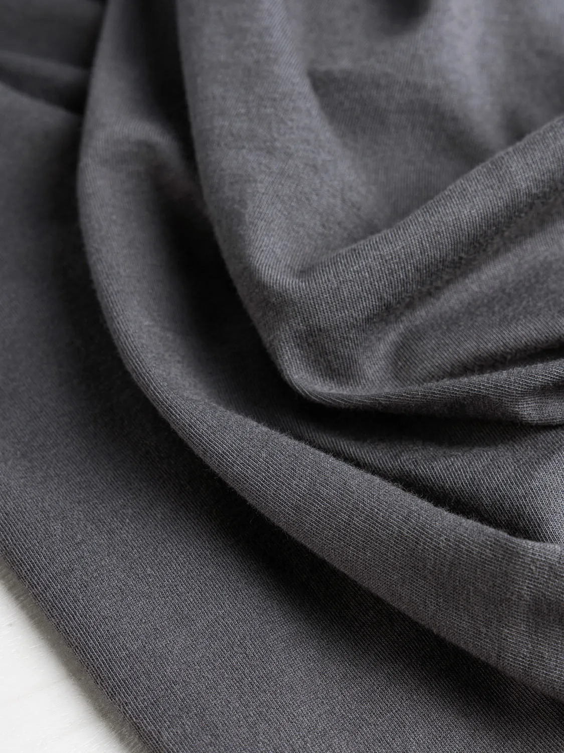 Organic Cotton Jersey Knit - Graphite