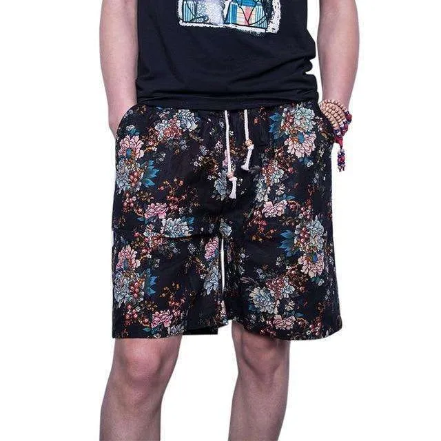 Printed Men's Floral Shorts