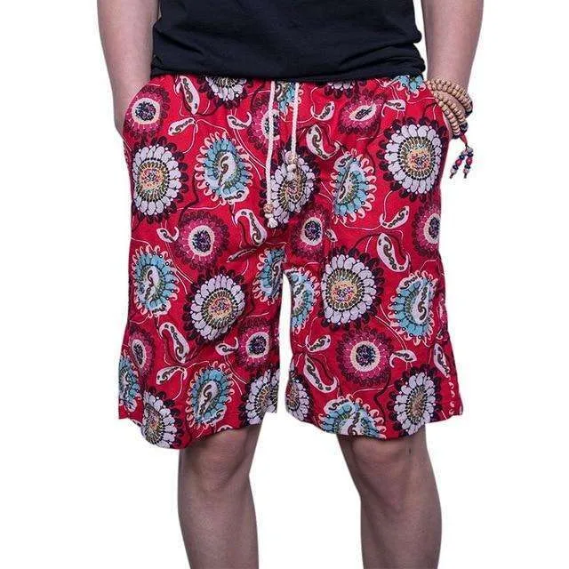 Printed Men's Floral Shorts