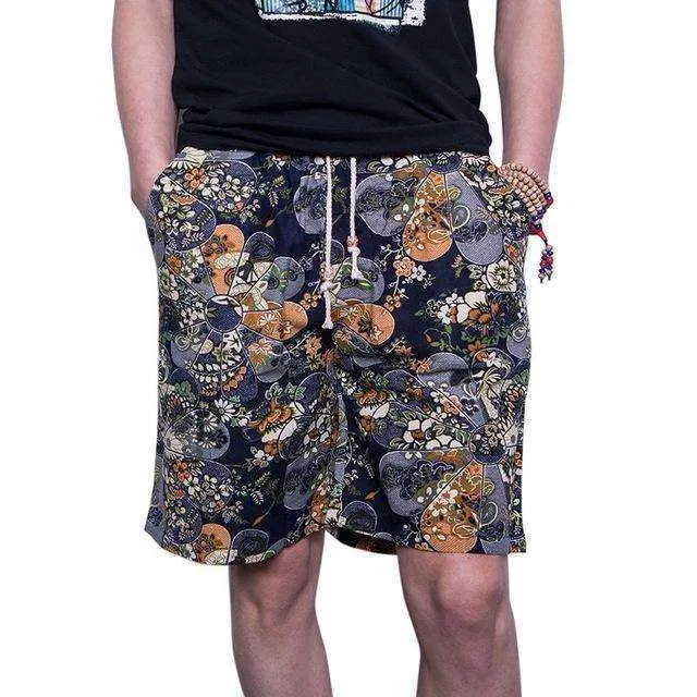 Printed Men's Floral Shorts