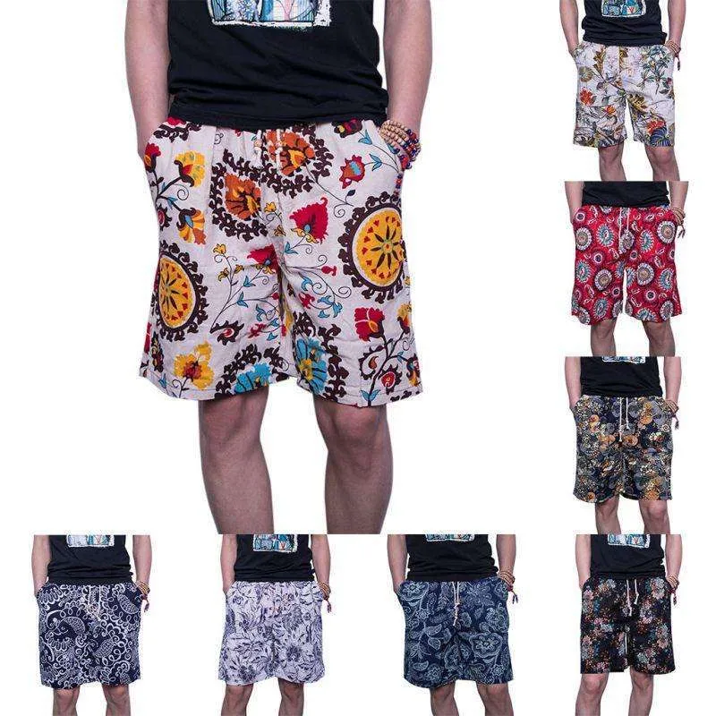 Printed Men's Floral Shorts