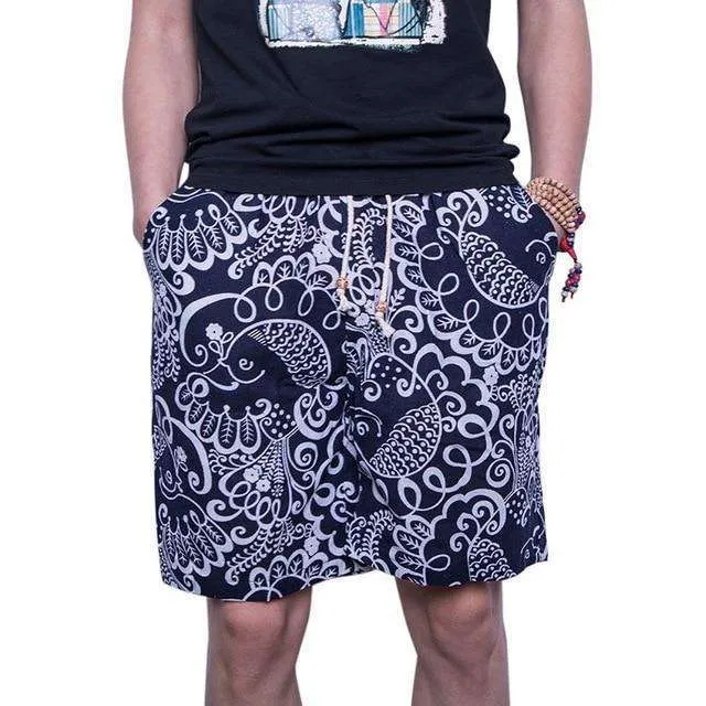 Printed Men's Floral Shorts