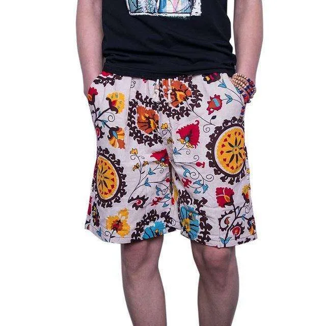 Printed Men's Floral Shorts