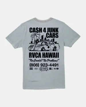 RVCA CASH FOR JUNK TEE - MONUMENT