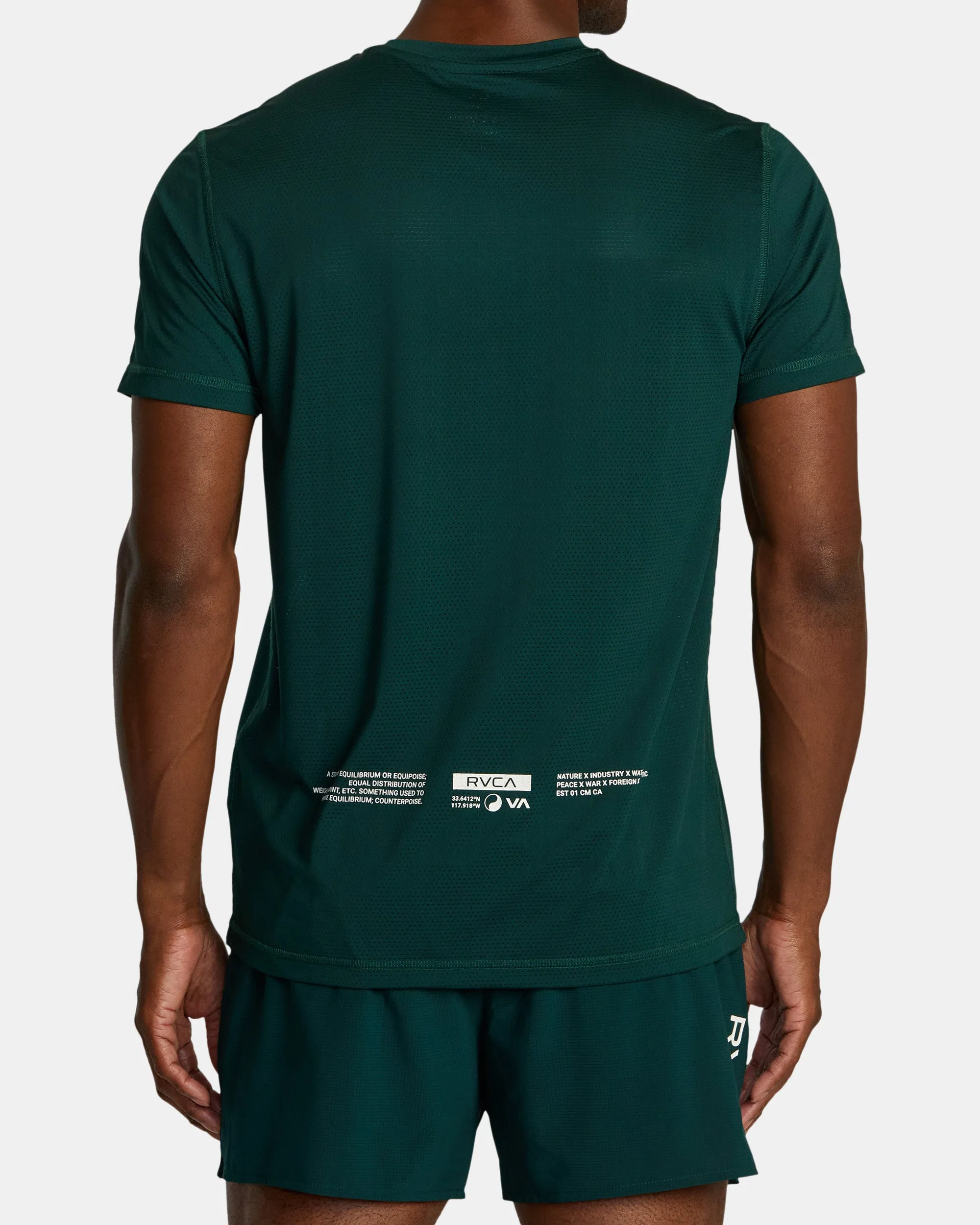 RVCA Runner Technical Short Sleeve Top - Forest