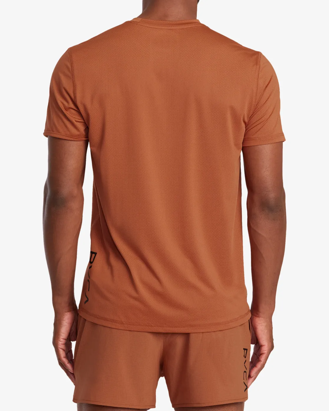 RVCA Runner Technical Short Sleeve Top - Terracotta