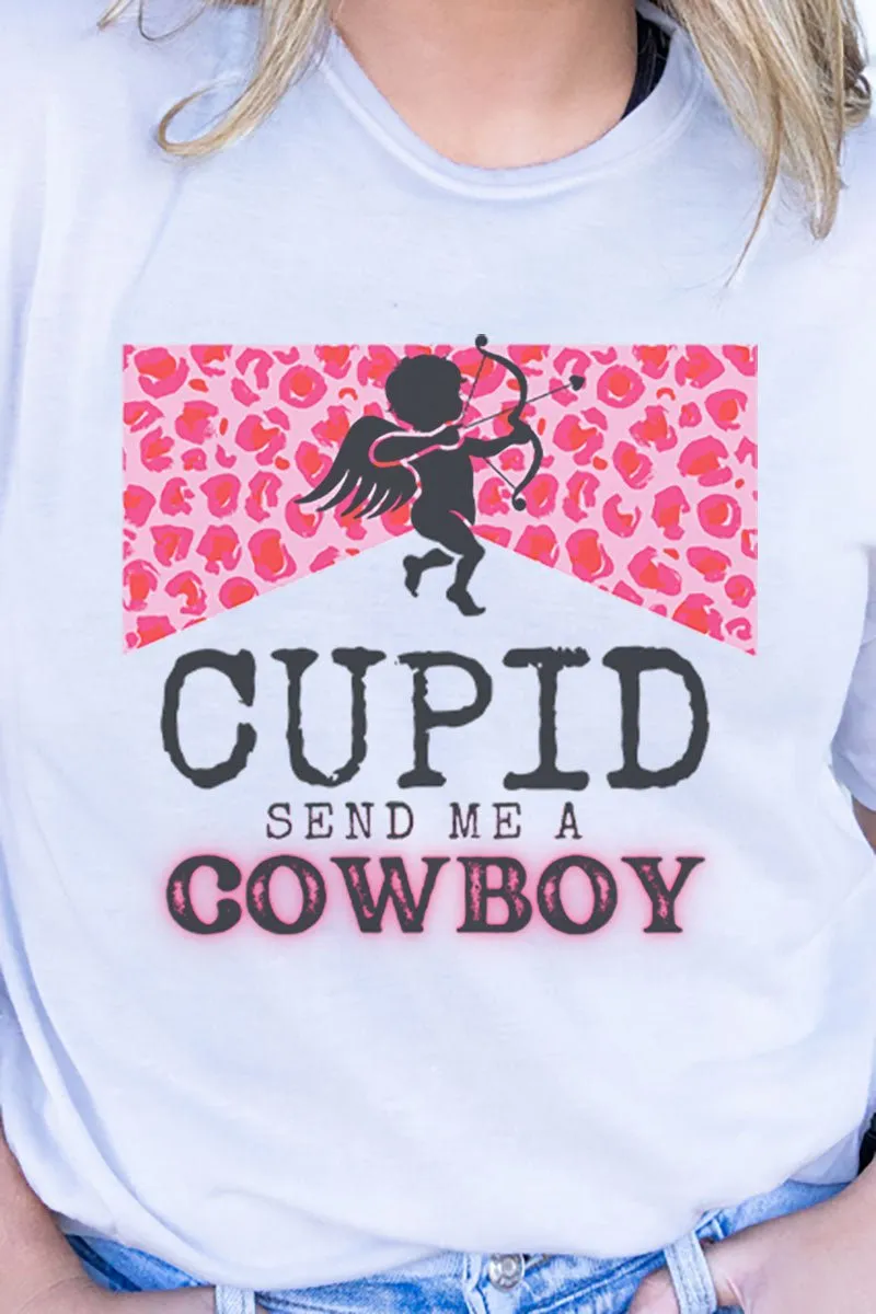 Send Me A Cowboy Cupid Adult Soft-Tek Blend T-Shirt