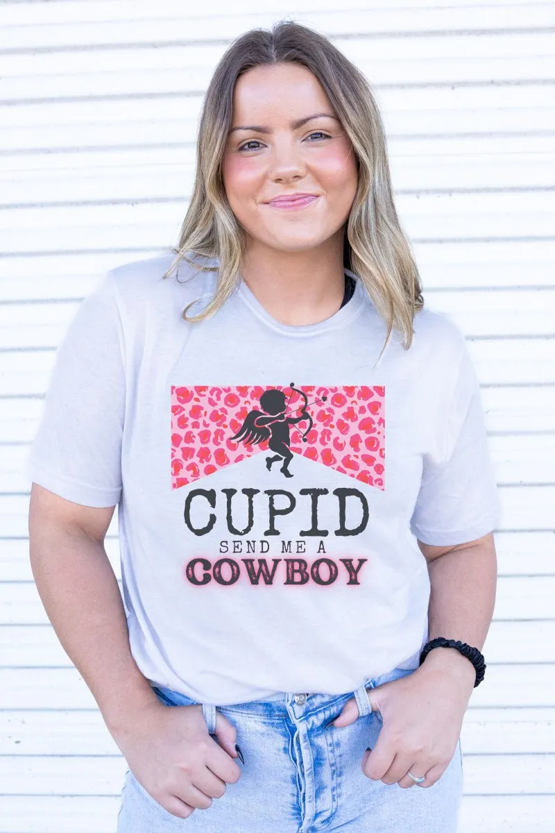 Send Me A Cowboy Cupid Adult Soft-Tek Blend T-Shirt